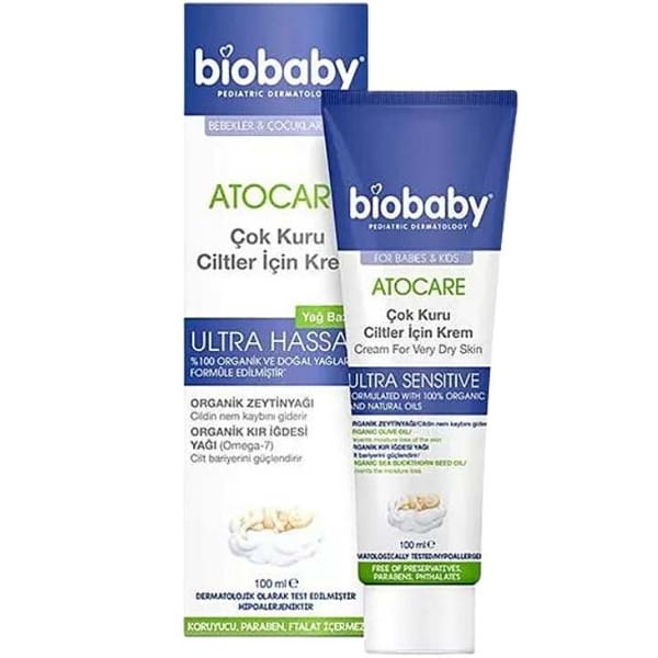 Biobaby Kuru ve Çok Kuru Cilt Kremi 100 ml 2 biobaby kuru ve cok kuru ciltler icin krem 100 ml 66859 24 B
