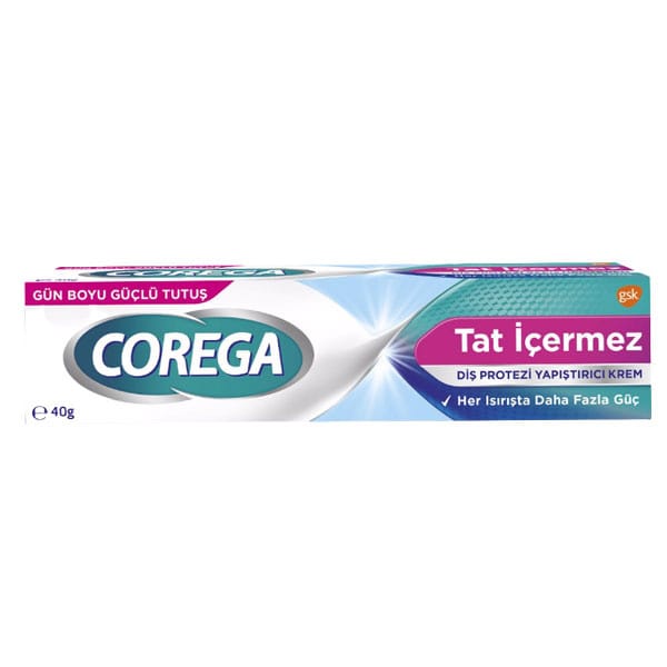 Corega Tat İçermez Diş Protezi Yapıştırıcı Krem 40 gr 2 corega tat icermez dis protezi yapistirici krem 40 gr 60109 24 B