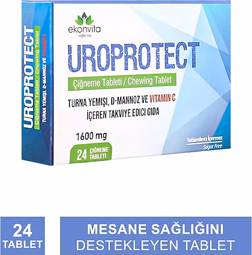 Uroprotect Çiğneme Tableti 2 uroprotect takviye edici gida