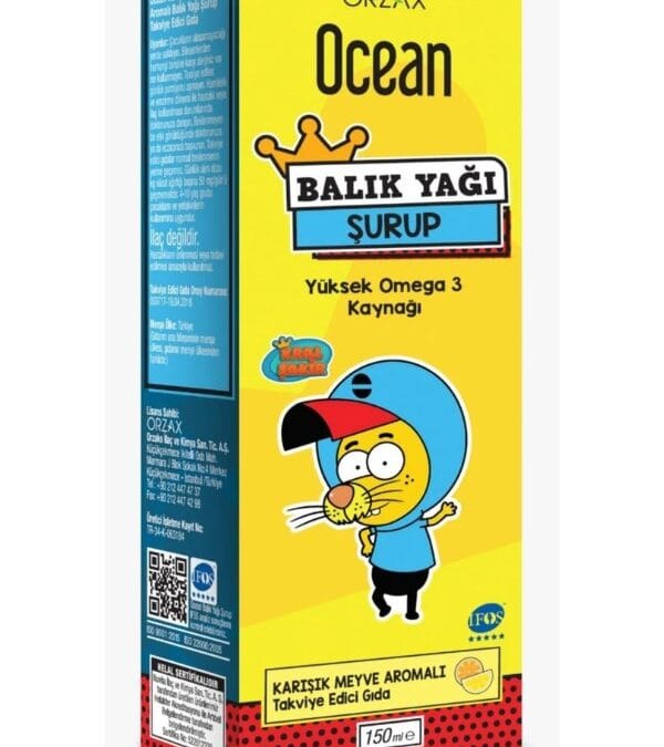 Orzax Şurup Balık Yağı Karışık Meyve 150 ml