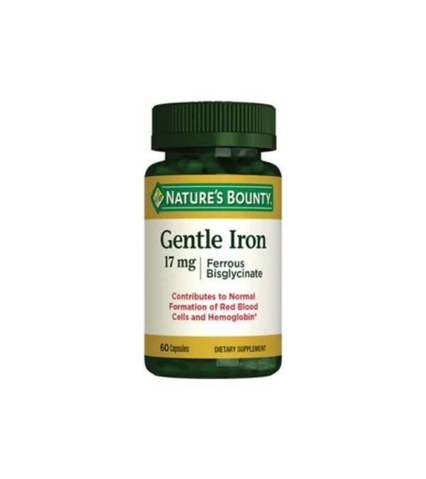 Natures Bounty Gentle Iron Vitamin 17 Mg - 60 Kapsül