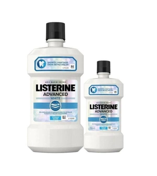 Listerine Ağız Gargarası Advanced White 500 ml + 250 ml