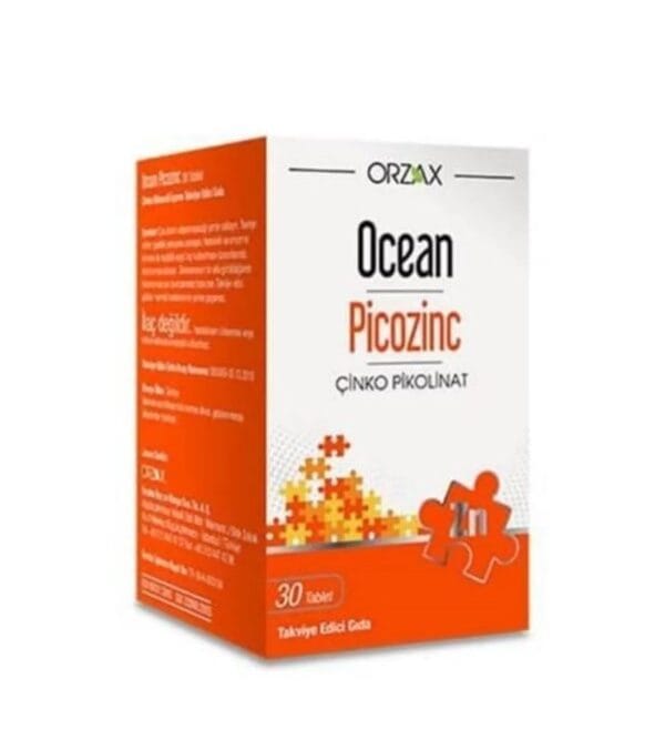 Orzax Picozinc Çinko Vitamin 30 Tablet