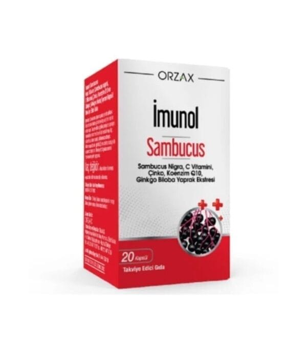 Orzax İmunol Sambucus Vitamin 20 Kapsül