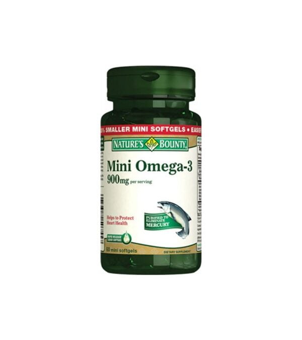 Natures Bounty Mini Omega-3 Vitamin 900 Mg 60 Mini Softgels