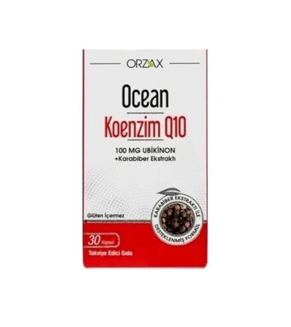Ocean Koenzim Q10 100 mg Ubikinon Vitamin 30 Kapsül
