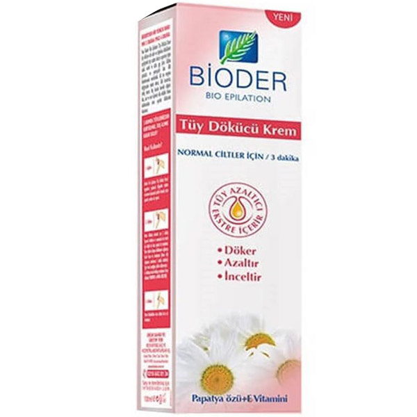 Bioder Normal Ciltler İçin Tüy Dökücü Krem 100 ml 2 bioder tuy dokucu krem normal cilt 100 ml 60670 26 B