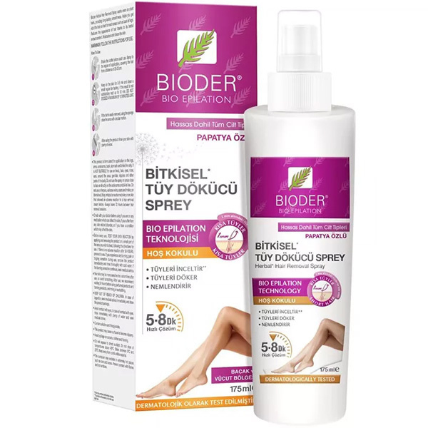 Bioder Tüy Dökücü Sprey 175 ml 2 bioder tuy dokucu sprey kadin 175 ml 60432 26 B