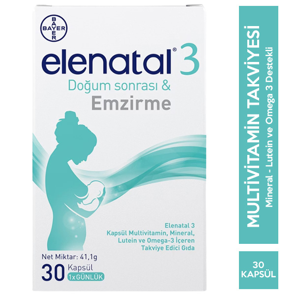 Elenatal 3 Takviye Edici Gıda 30 Kapsül 2 elenatal 3 takviye edici gida 30 tablet 63408 24 B