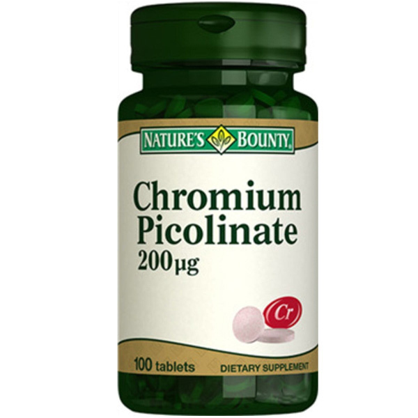 Natures Bounty Chromium Picolinate Vitamin 200 mcg 100 Tablet 2 natures bounty chromium picolinate 200 mcg 100 tablet 57488 24 B