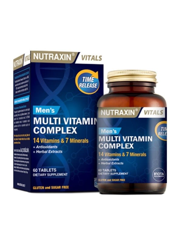 Nutraxin Multivitamin Mineral Complex Erkeklere Özel 60 Tablet