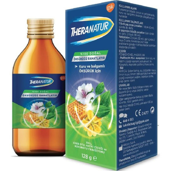 Theranatur Bitkisel Şurup 128 gr 2 theranatur bitkisel surup 128 gr 59391 25 O