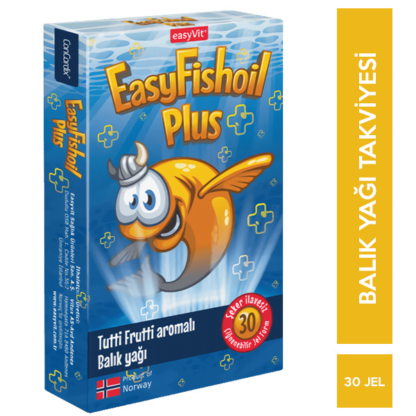 Easy Fish Oil Plus Tutti Frutti Aromalı Balık Yağı 30 Çiğnenebilir Jel 2 easy fishoil plus tutti frutti aromali 30 cignenebilir jel 62930 27 B