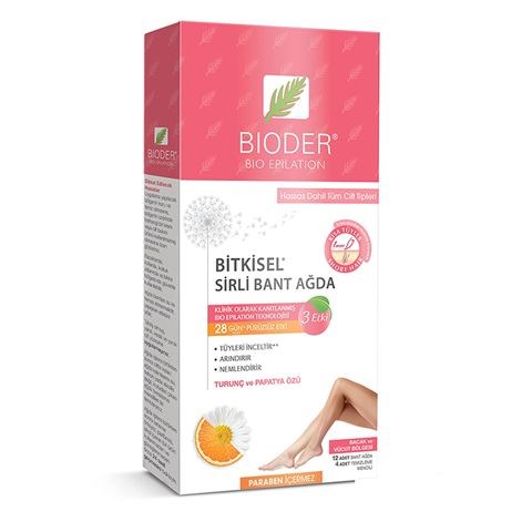 Bioder Bio Epilation Bitkisel Sirli Bant Ağda 12 Adet