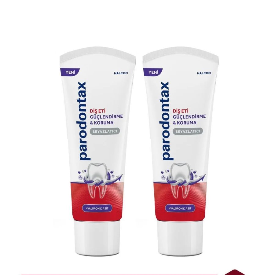 Parodontax Diş Eti Güçlendirme Ve Koruma Hyalüronik Asitli & Beyazlatıcı Diş Macunu 75ml X2