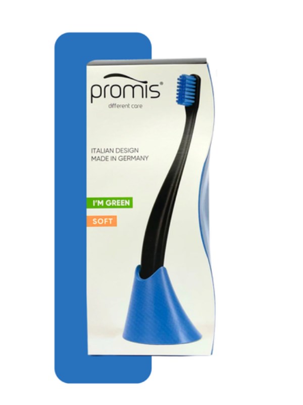 Promis Biplastic Siyah Single Diş Fırçası 6750 - Soft - Tutucu Hediyeli