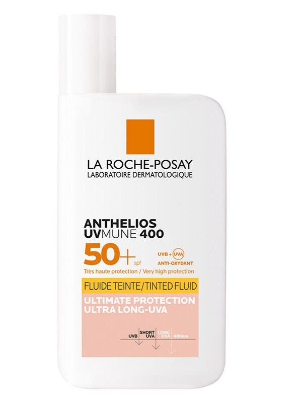 La Roche Posay Anthelios  Invisible Fluid Tüm Cilt Tipleri İçin Renkli SPF50+ Yüz Güneş Kremi 50 ml