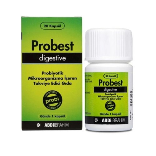 Probest Digestive Probiyotik Mikroorganizma İçeren 20 Kapsül