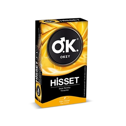 Okey Hisset İnce Formlu 10 Adet Prezervatif