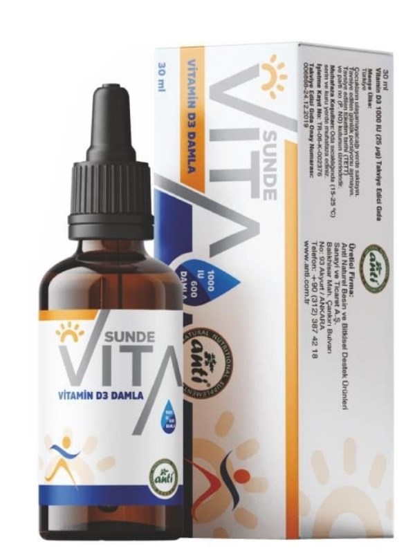 Anti Sunde Vita D3 Damla 30 ml